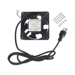 [LP-VENT-BASIC] Ventilador 110 Vca de 12 x 12 cm con Cable y Clavija | LP-VENT-BASIC