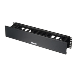 [WMPHF2E] Organizador de Cables Horizontal PatchLink, Sencillo (Solo Frontal), Con Tapa Extendida, Para Rack de 19in, 2UR | WMPHF2E