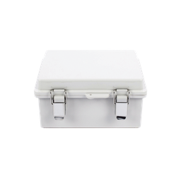[PST-1722-11E] Gabinete de Plástico ABS, Uso en Intemperie IP66 (170 x 220 x 110 mm) Cierre por broche Inoxidable y Permite Cerrado con Candado y Llave (Perno 5mm) No Incluido | PST-1722-11E