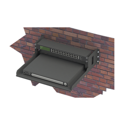 [LP-RAP-1802] Rack Abierto de Montaje en Pared, de 19in, de 2 Unidades de Rack, con Charola de 460 mm de Profundidad, Se envía el Gabinete Armado. | LP-RAP-1802