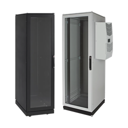 [PSC20610BAC2] Gabinete de Telecomunicaciones ProLine V/D, 600 mm de Ancho, 1000 mm de Profundidad, Compatible Con Aire Acondicionado Tipo G52, NEMA 12, 42 UR, Color Negro | PSC20610BAC2