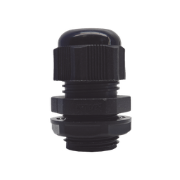 [TXG-PG-12NBK] Conector Plástico Negro Tipo Glándula para Rosca NPT 1/2" | TXG-PG-12NBK