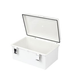 [PST-1929-14E] Gabinete de Plástico ABS, Uso en Intemperie IP66 (190 x 290 x 140 mm) cierre por broche Inoxidable y Permite Cerrado con Candado y Llave (Perno 5mm) No Incluido | PST-1929-14E