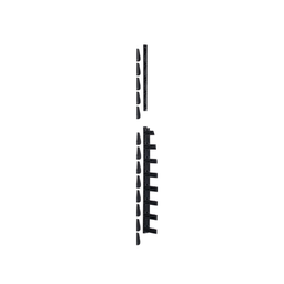 [XG-FMS45B] Kit de Dedos Para Administración de Cables en Gabinetes FlexFusion™, de 42 o 45 UR,  Dedos de 100 mm de Longitud, Color Negro | XG-FMS45B