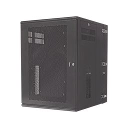 [PZWMC1830P] Gabinete PanZone de Montaje en Pared, de 19in, Puerta Ventilada, 18 UR, 762mm de Profundidad, Color Negro | PZWMC1830P