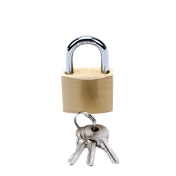 [PST-A010-03] Candado de Latón Cuerpo 40 x 40 mm Con 3 Llaves. Diam. de Perno: 6.2 mm | PST-A010-03