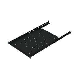[CH-QR1] Charola Ajustable para Rack de 19" de 4 postes de 1 Unidad de Espacio. Profundidad de 633 a 816 mm | CH-QR1