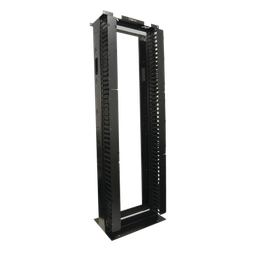 [RS3-07] Rack de Aluminio System de 7ft x 19in, 45UR, Con organizadores verticales, conexión de tierra y accesorios de montaje | RS3-07