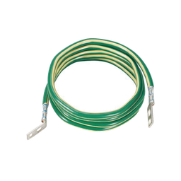 [GJ696UH] Jumper para Aterrizar Equipos, 6 AWG, con Terminal Doblada a 45 Grados (LCC6-14JAWH-L) Para Conexión a Tierra y Terminal Recta (LCC6 - 14JAW-L) Para Equipos , 2.4 m de Largo | GJ696UH