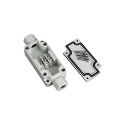 [PST-PBT-3P] Caja de Conexión Exterior con Terminales Intermedias para 3 Líneas (Tornillo simple). Incluye Glándulas. | PST-PBT-3P