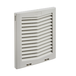 [HG1000404] Rejilla de Escape Para Ventilador con Filtro HG, Protección IP54, Compatible con Ventiladores HF10 de 10 in, De Plástico, Color Gris Claro | HG1000404