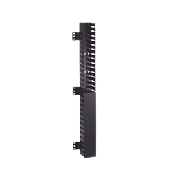 [CWMPV2340] Organizador Vertical IN-Cabinet, Sencillo (Solo Frontal), Para Uso Con Gabinetes Panduit, Montaje Frontal en Riel de Rack, 40 UR, 2.25 in de Ancho, Color Negro | CWMPV2340