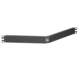 [CPAF1BLY] Tapa Ciega Para Rack Estándar de 19in, Angulado, de Acero, 1UR, Color Negro | CPAF1BLY