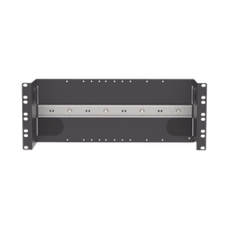 [IABDIN4] Soporte Industrial Para Instalar Equipos de Montaje en Riel DIN, Para Racks o Gabinetes Estándar de 19in, de 4UR, Color Negro | IABDIN4