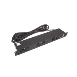 [DP1N190615] PDU Básico de Montaje en Rack, Con 6 Salidas Frontales NEMA 5-15R,  Enchufe de Entrada NEMA 5-15P, de 19in, 1UR, 15 Amp, 120 Vca | DP1N190615