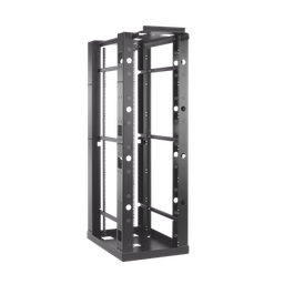 [E4SDR19FM45U] Rack de 4 Postes Sísmico, Estándar de 19 in, Rieles Con Orificio Para Tuerca Enjaulada, Fabricado en Acero, 45 Unidades de Rack, Color Negro | E4SDR19FM45U
