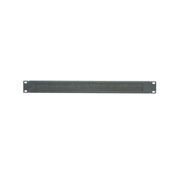 [BR1B] Tapa Ciega para Rack de 19in, Tipo Cepillo de Nylon, para Paso de Cables y Mejor Manejo Térmico, Color Negro, 1 UR | BR1B