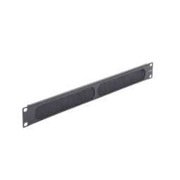 [PNL-BRSH-1] Tapa Ciega para Rack de 19in, Tipo Cepillo de Nylon, para Paso de Cables y Mejor Manejo Térmico, Color Negro, 1UR | PNL-BRSH-1