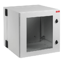 [PTHW242424G2] Gabinete Industrial ProTek de 12 UR Puerta con Ventana de 612 x 600 x 610 mm, Protección NEMA Tipo 12; IP55; IK10, Abatible, Fabricado en Acero, Color Gris Claro | PTHW242424G2