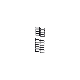 [XGL-FMS42B] Kit de Dedos Para Administración de Cables en Gabinetes FlexFusion™ Light, de 42 UR,  Dedos de 100 mm de Longitud, Color Negro | XGL-FMS42B