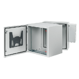 [PTHS362430G4A] Gabinete Industrial ProTek de Puerta Sólida, Con Aire Acondicionado de 4000 BTU, Protección NEMA Tipo 4/12; IP66; IK10, Abatible, Fabricado en Acero, 19 UR, Color Gris Claro | PTHS362430G4A