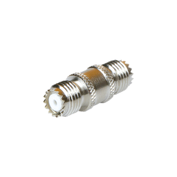 [RFU-629] Adaptador Barril en Línea, de Conector Mini-UHF Hembra a Mini-UHF Hembra, Níquel/ Oro/ Teflón. | RFU-629