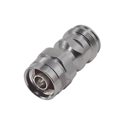 [RFD-43F-NM] Adaptador en Línea de Conector 4.3-10 Hembra a N Macho, Bronce Blanco/ Plata/ Teflón. | RFD-43F-NM