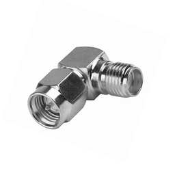 [RSA-3402] Adaptador en Ángulo Recto, de Conector SMA Macho a SMA Hembra Níquel/ Oro/ Teflón. | RSA-3402