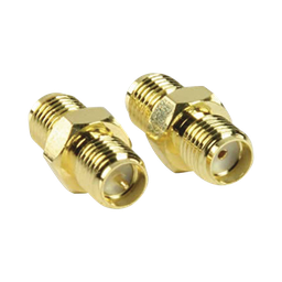 [TT-COU-SMA-RPF-SF] Adaptador en Línea de Conector SMA Hembra Inverso a SMA Hembra, Oro/ Oro/ Teflón, | TT-COU-SMA-RPF-SF