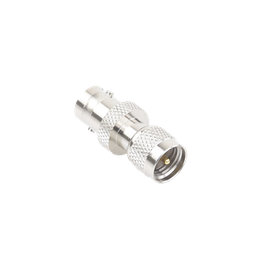 [RFU-622] Adaptador en Línea, de Conector Mini UHF Macho a BNC Hembra, Níquel/ Oro/ Teflón. | RFU-622