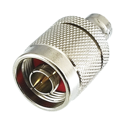 [RFN-1037-1] Adaptador en Línea de Conector N Macho a BNC Hembra, Plata/ Oro/ Teflón. | RFN-1037-1