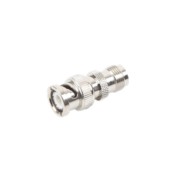 [RFT-1230] Adaptador en Línea de Conector TNC Hembra a BNC Macho, Níquel/ Oro/ Teflón. | RFT-1230