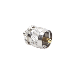 [RSA-3474] Adaptador en Línea de Conector SMA Hembra a UHF Macho (PL-259), Níquel/ Oro/ Teflón. | RSA-3474