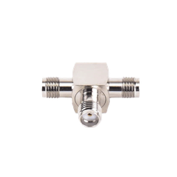 [RSA-3401] Adaptador en Forma T, de Triple Conectores SMA Hembra, Níquel/ Oro/ Teflón. | RSA-3401
