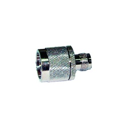 [RFT-1233] Adaptador en Línea de Conector TNC Hembra a N Macho, Níquel/ Oro/ Teflón. | RFT-1233