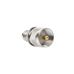 [RFT-1236] Adaptador en Línea de Conector TNC Hembra a UHF Macho (PL-259), Níquel/ Oro/ Teflón. | RFT-1236