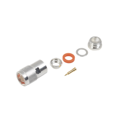 [RFN-1002-1SI] Conector N Macho de Rosca para Cables 9913, RFLASH-1113, 7810A, RG8/U-SYS, CNT-400, 8214, Plata/Oro/Teflón. | RFN-1002-1SI