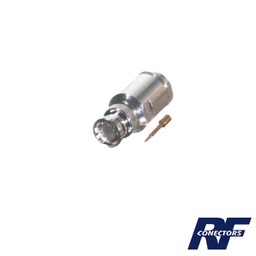 [RFB-1101-1EN] Conector BNC Macho de Rosca para Cables con Conductor Central de AWG-11 ó 13 tipo RG-8/U (8237), RG-213/U (8267), RG-214 (8268). | RFB-1101-1EN