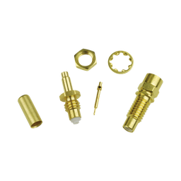 [90F2590] Conector Jack SMC de Anillo Plegable para Cable RG-316 y Montaje en Chasis. | 90F2590