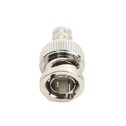 [RFB-1707-Q] Conector BNC Macho de Anillo Plegable para Cable RG-6, Níquel/ Oro/ Teflón. | RFB-1707-Q
