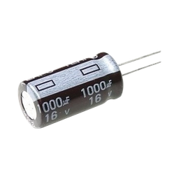 [CE1000/16V] Capacitor Electrolítico de Aluminio, Radial de 1000 µFd, 16 Vcc, 105 °C, 10 x 15 mm. | CE1000/16V
