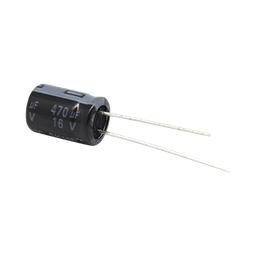 [CE470/16V] Capacitor Electrolítico de Aluminio, Radial de 470 µFd, 16 Vcc, 105 °C, 8.0 x 11 mm. | CE470/16V