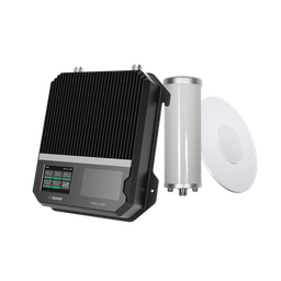 [531-047] Kit Amplificador de Señal Celular 2G, 3G y 4G / Mejora llamadas convencionales y VoLTE / Amplifica señal de TELCEL, AT&T y MOVISTAR / Cubre hasta 400 m² con una antena y hasta 1600 m² con 4 antenas. | 531-047