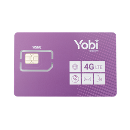[SIM10GBYOBI] SIM Yobi para dispositivos móviles 3G/4G con recarga de 10GB cada mes durante 1 año de servicio (solo datos) | SIM10GBYOBI
