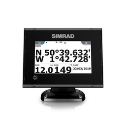 [000-14129-001] Sistema GPS Simrad P2005 con Antena GS70 / Pantalla Táctil a Color 5 Pulgadas / GPS + GLONASS / Navegador y Brújula GPS / Compatible con Radar, ECDIS y Autopiloto / Conexión Directa con Antena / Escalable con MX Junction Box | 000-14129-001