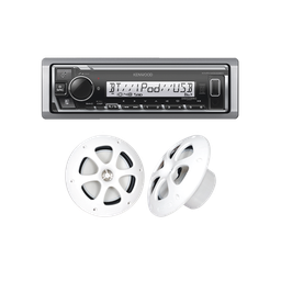[KE/1613MRW] Kit de estéreo con Bluetooth KMR-M332BT |  más Par de bocinas KFC-1613MRW | KE/1613MRW