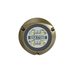 [101511] Luz led marina sumergible SeaBlaze Quattro, emite luz de color blanco y azul de 2000 lúmenes, fabricada en bronce naval con grado de protección IP68. | 101511