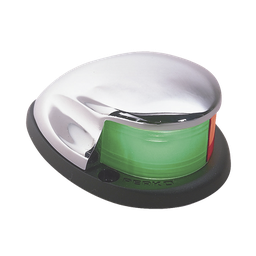 [0227-DP0-CHR] Luz Bi-Color de Montaje Horizontal con Carcasa Cromada para Embarcaciones a Motor Menores de 20 Metros | 0227-DP0-CHR