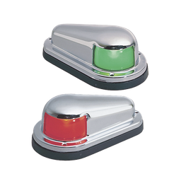 [0915-DP0-STS] Luz de Navegación, 1 Milla Certificada A-16, Uso de Reemplazo, Embarcaciones a Vela/Motor hasta 12m, Material Latón/Acero Inoxidable, Base Polímero, Acabado Cromado/Pulido, 12V, 10W, Contactos Dorados | 0915-DP0-STS