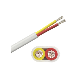 [B7W10T-20-100] Rollo de cable plano grado marino calibre 10, de 2 conductores (rojo y amarillo) de 100 pies (30.48 m). | B7W10T-20-100